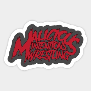 Malicious Intentions new logo Sticker